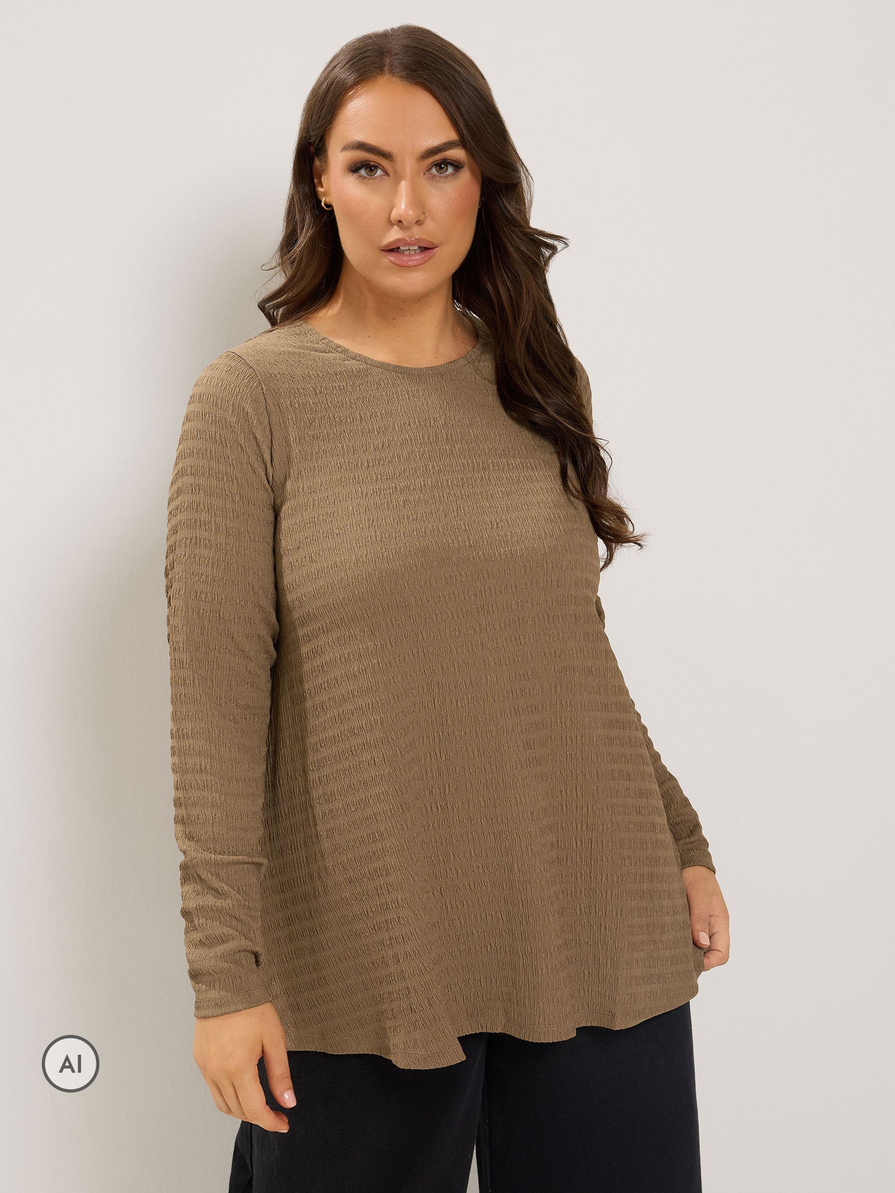 Yours Women's Swing Top in Natural | Size: 34-36 - Image 6