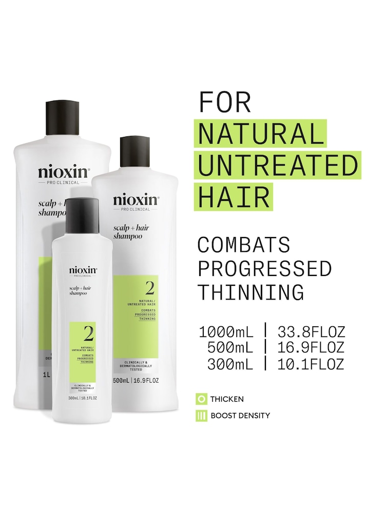 Nioxin System 2 - Scalp Hair Shampoo 300ml - Image 2 of 5 Nioxin System 2 - Scalp Hair Shampoo 300ml - Image 2 of 5