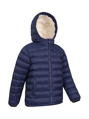 Mountain Warehouse Blue Seasons Fur-Lined Kids Water-Resistant Padded Jacket - Image 2 of 5