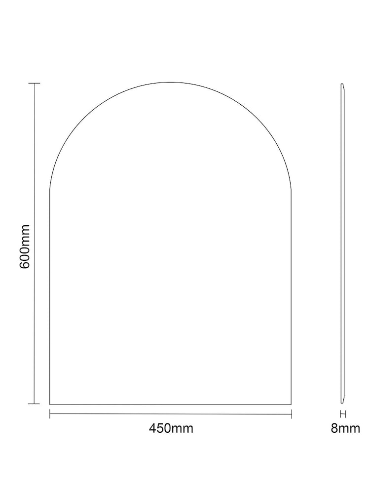 Showerdrape Hampton Small Arched Bathroom Mirror - Image 4 of 4