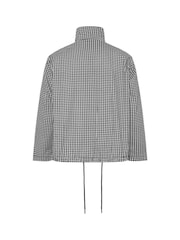 Yours Curve Black Monochrome Gingham Jacket - Image 6 of 6