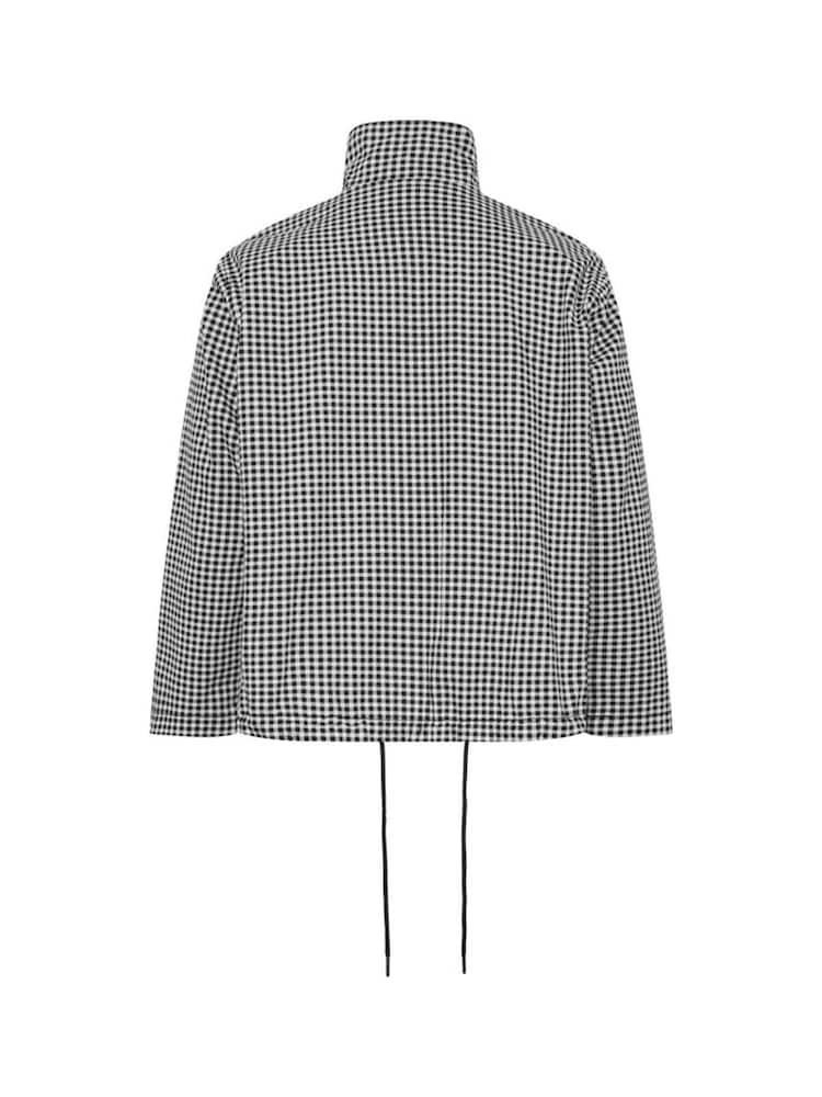 Yours Curve Black Monochrome Gingham Jacket - Image 6 of 6 Yours Curve Black Monochrome Gingham Jacket - Image 6 of 6