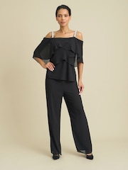 Gina Bacconi Chassidy Frill Top Trousers Set - صورة 1 من 5