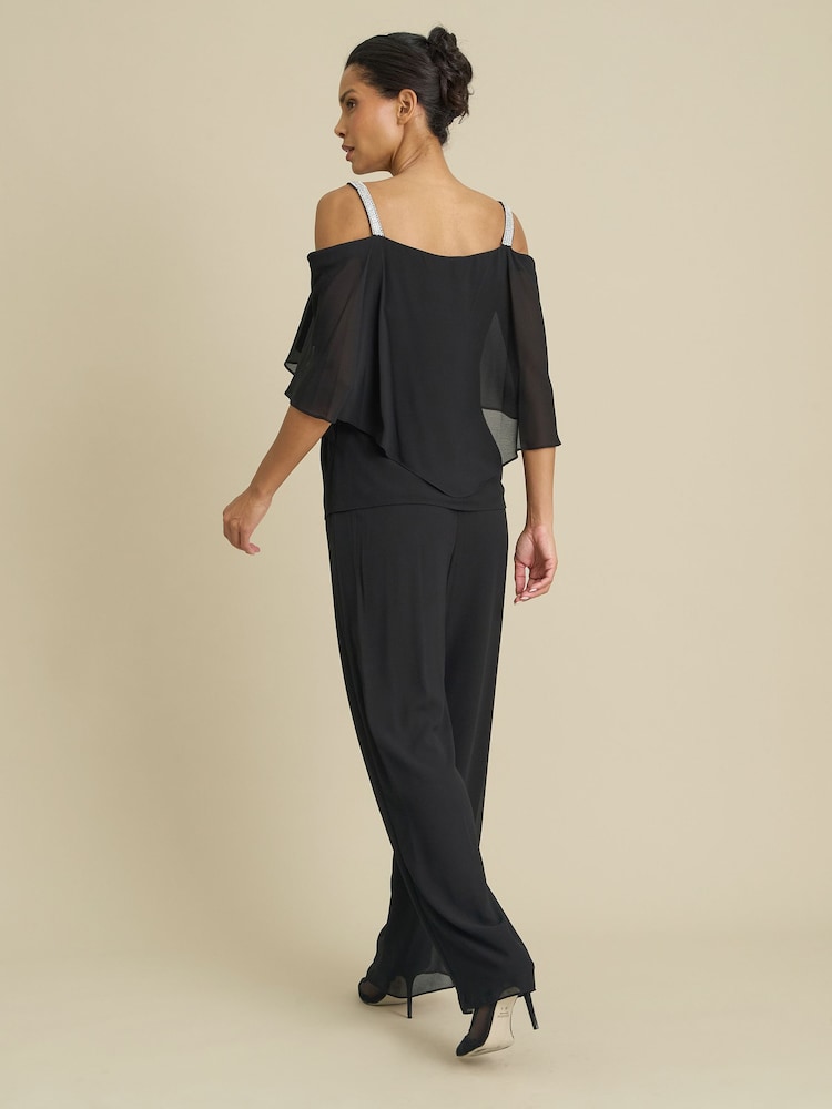 Gina Bacconi Chassidy Frill Top Trousers Set - صورة 2 من 5 Gina Bacconi Chassidy Frill Top Trousers Set - صورة 2 من 5