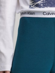 Calvin Klein Kids Modern Cotton Knit White Pyjamas Set - Image 4 of 5