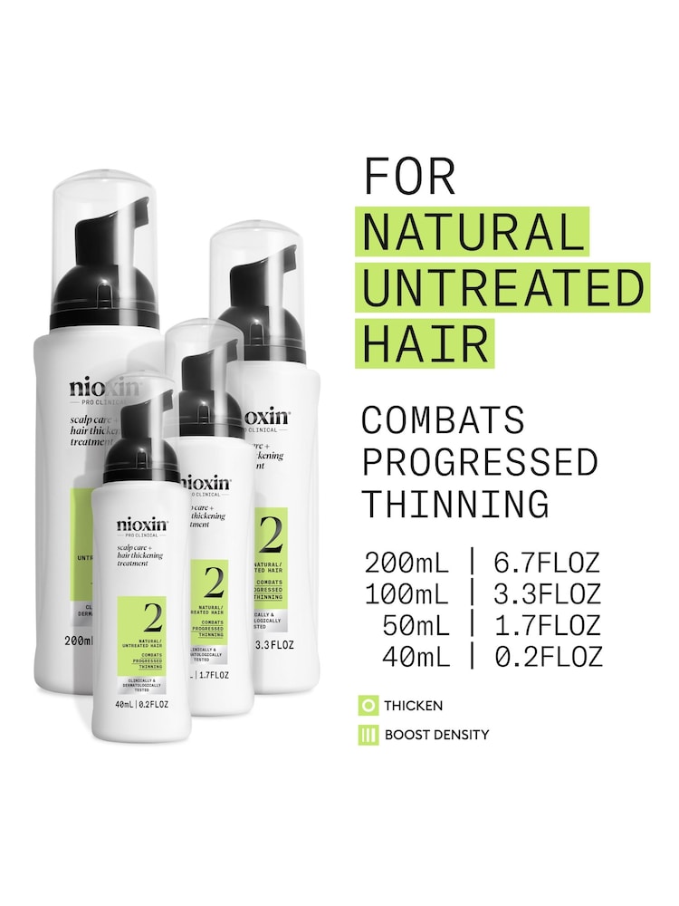 Nioxin System 2 - Scalp and Hair Thickening Treatment 100ml - Image 2 of 5 Nioxin System 2 - Scalp and Hair Thickening Treatment 100ml - Image 2 of 5