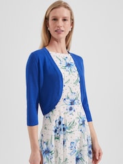 Hobbs Blue Carrie Bolero Cardigan - Image 1 of 4