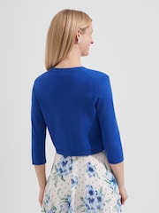 Hobbs Blue Carrie Bolero Cardigan - Image 2 of 4
