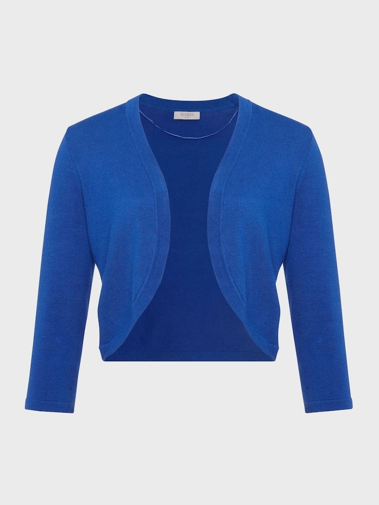 Hobbs Blue Carrie Bolero Cardigan - Image 4 of 4