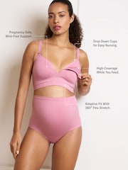 Seraphine X Vogue Williams Bone & Blush Plunge Nursing Bras 2 Pack - Image 3 of 8
