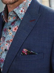 Blue Tailored Signature TG Di Fabio Wool Rich Puppytooth Suit: Jacket - Image 5 of 9