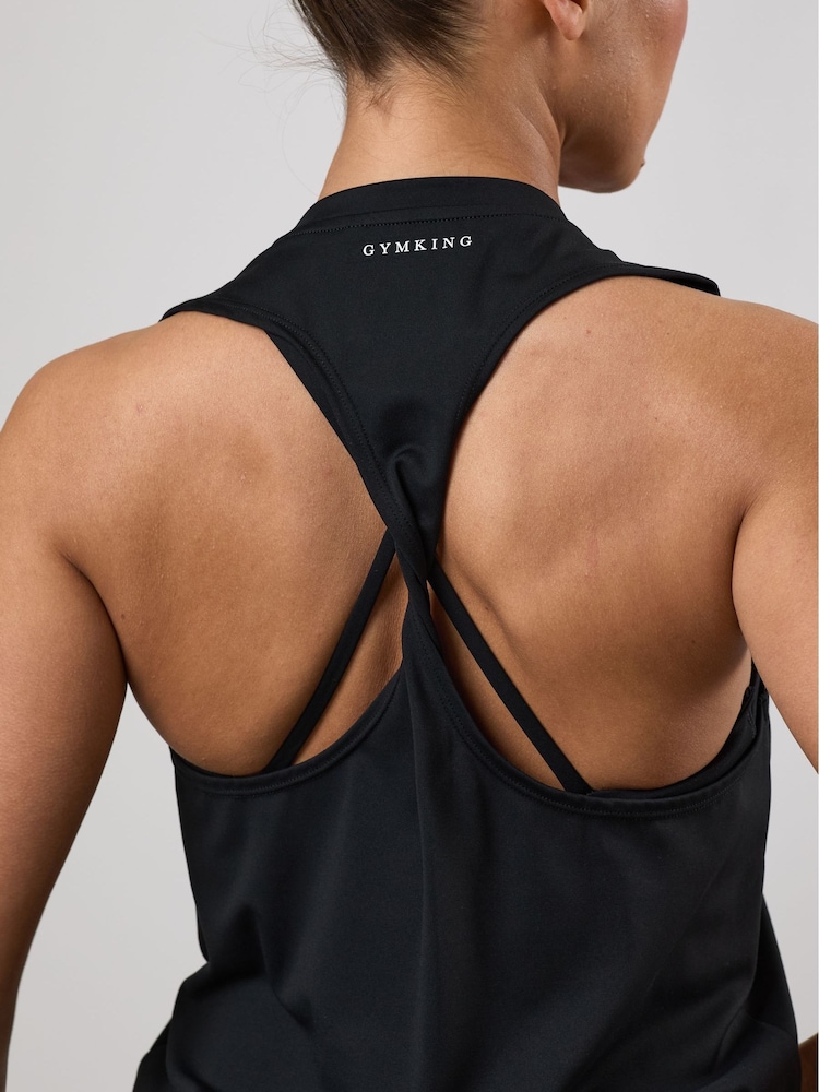 Gym King Black 365 Lightweight Vest - Image 4 of 4 Gym King Black 365 Lightweight Vest - Image 4 of 4