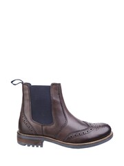 Cotswold Brown Cirencester Chelsea Brogue Boots - Image 1 of 4