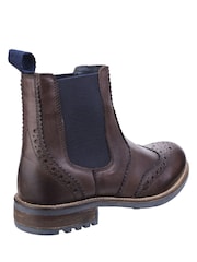 Cotswold Brown Cirencester Chelsea Brogue Boots - Image 3 of 4