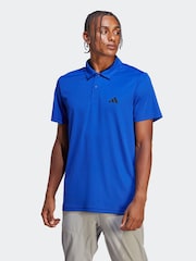 adidas Blue Train Essentials Training Polo Shirt - Image 1 of 6