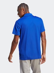 adidas Blue Train Essentials Training Polo Shirt - Image 2 of 6