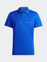 adidas Blue Train Essentials Training Polo Shirt - Image 6 of 6