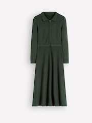 Boden Green Fiona Zip Front Knitted Dress - Image 6 of 7
