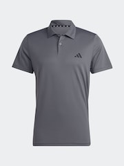 adidas Grey Train Essentials Training Polo Shirt - Image 4 of 4