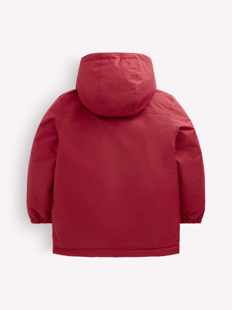 Boden Red 4-in-1 Waterproof Coat - Image 2 of 5 Boden Red 4-in-1 Waterproof Coat - Image 2 of 5