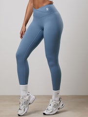 Gym King Blue 365 Wrap Over Leggings - Image 3 of 5
