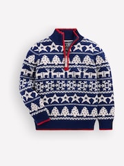 Pull Boden Heritage à demi-zip - Image 1 sur 3