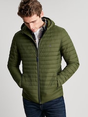 Joules Green Snug Hooded Padded Jacket - Image 1 of 6