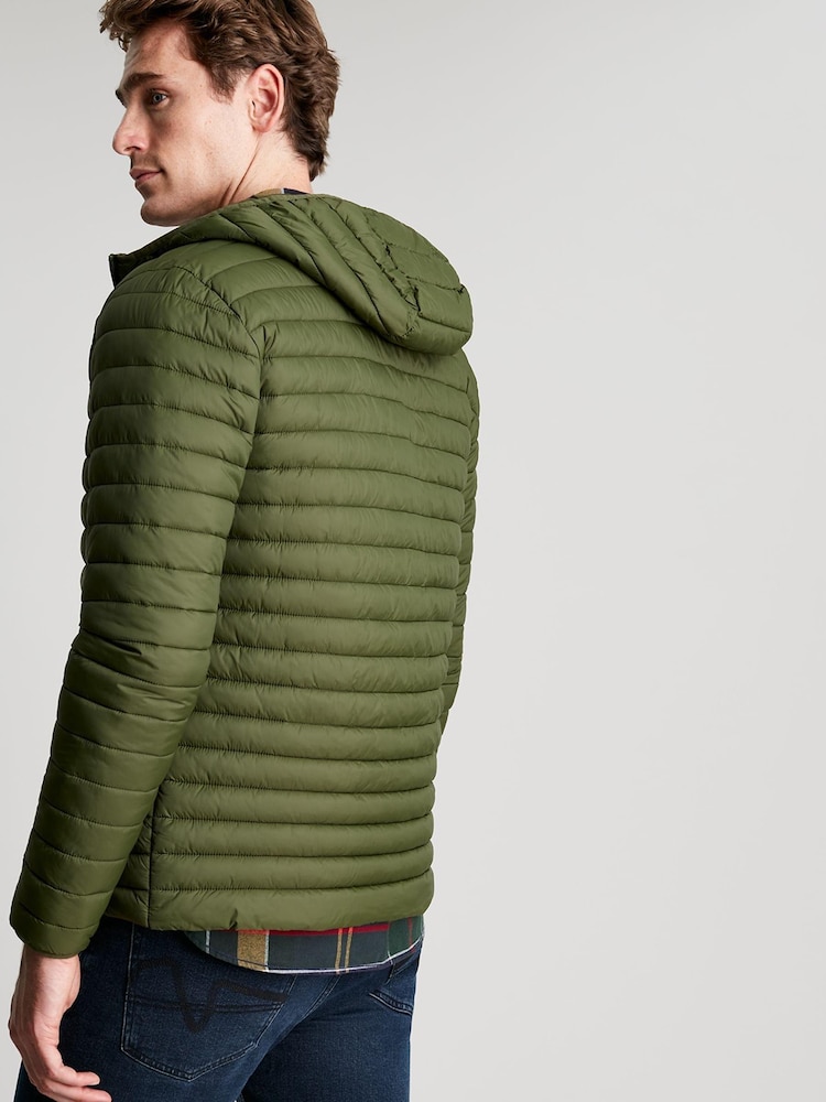Joules Green Snug Hooded Padded Jacket - Image 2 of 6