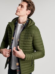 Joules Green Snug Hooded Padded Jacket - Image 4 of 6