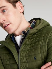 Joules Green Snug Hooded Padded Jacket - Image 6 of 6