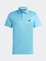 adidas Sky Blue Train Essentials Training Polo Shirt - Image 5 of 5