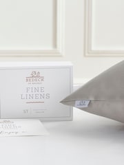 Bedeck Of Belfast Silver 100% Mulberry Silk Housewife Pillowcase - Image 1 of 3