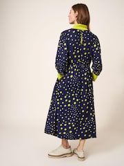 White Stuff Blue Lucy Eco Vero Midi Dress - Image 2 of 5