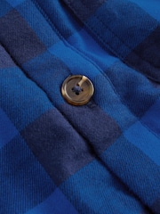 Boden Blue Borg Lined Hooded Shirt - Image 3 of 3
