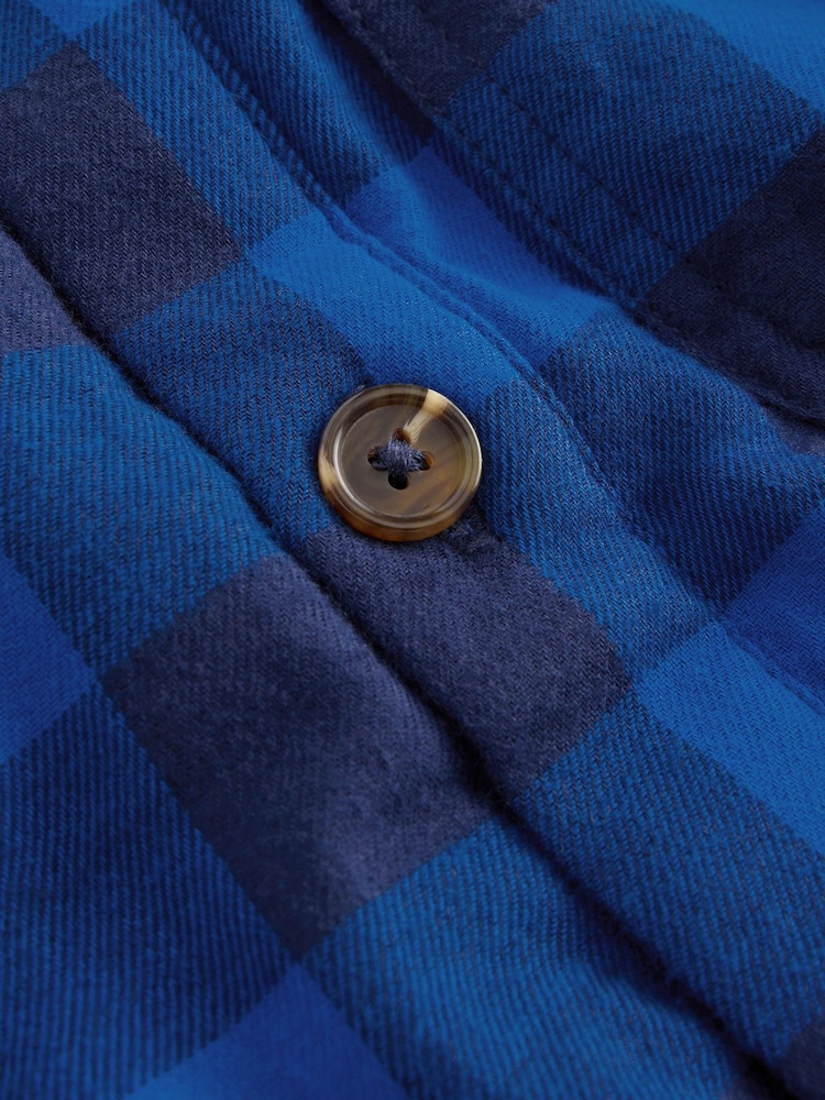 Boden Blue Borg Lined Hooded Shirt - Image 3 of 3 Boden Blue Borg Lined Hooded Shirt - Image 3 of 3