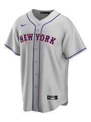Nike Grey New York Mets Official Replica Road Jersey Youth - Image 2 of 3
