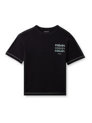 تيشرت جرافيك بشعار من Calvin Klein - صورة 6 من 6