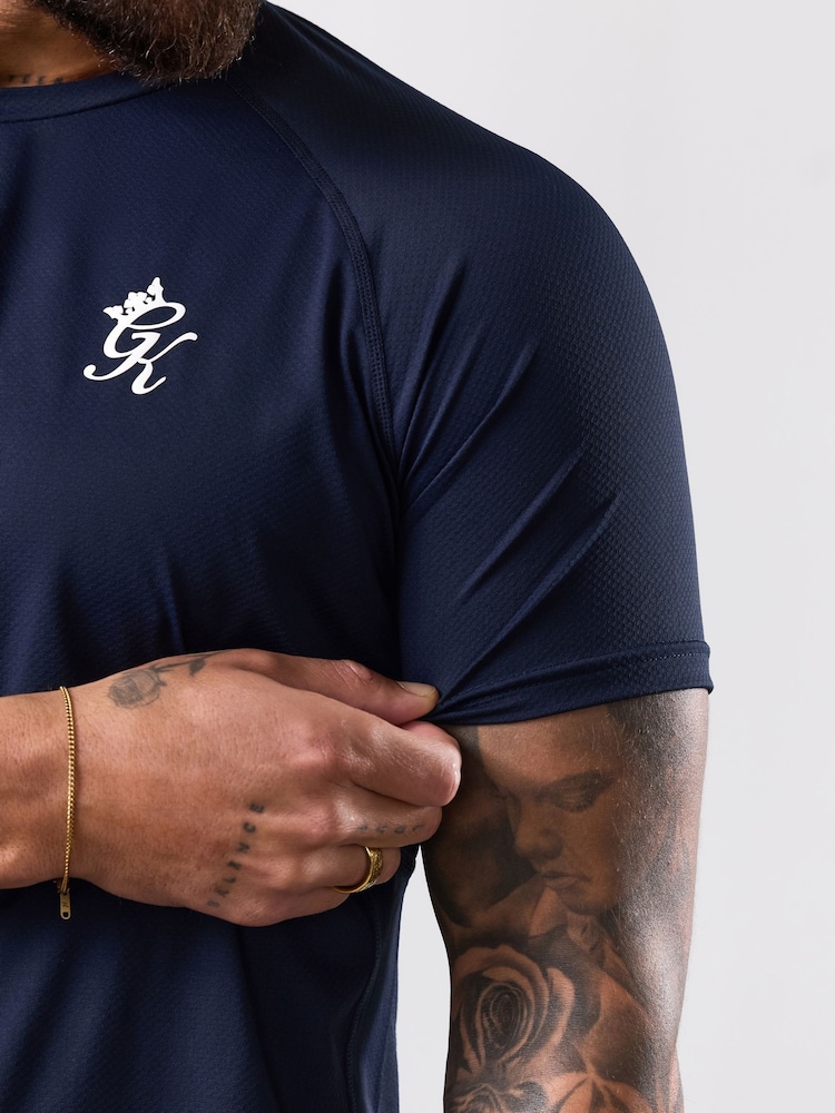 Gym King Navy Blue Energy T-Shirt - Image 2 of 2 Gym King Navy Blue Energy T-Shirt - Image 2 of 2