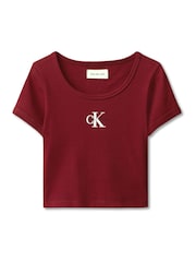 Calvin Klein Ribbed T-Shirt - Bild 6 von 6