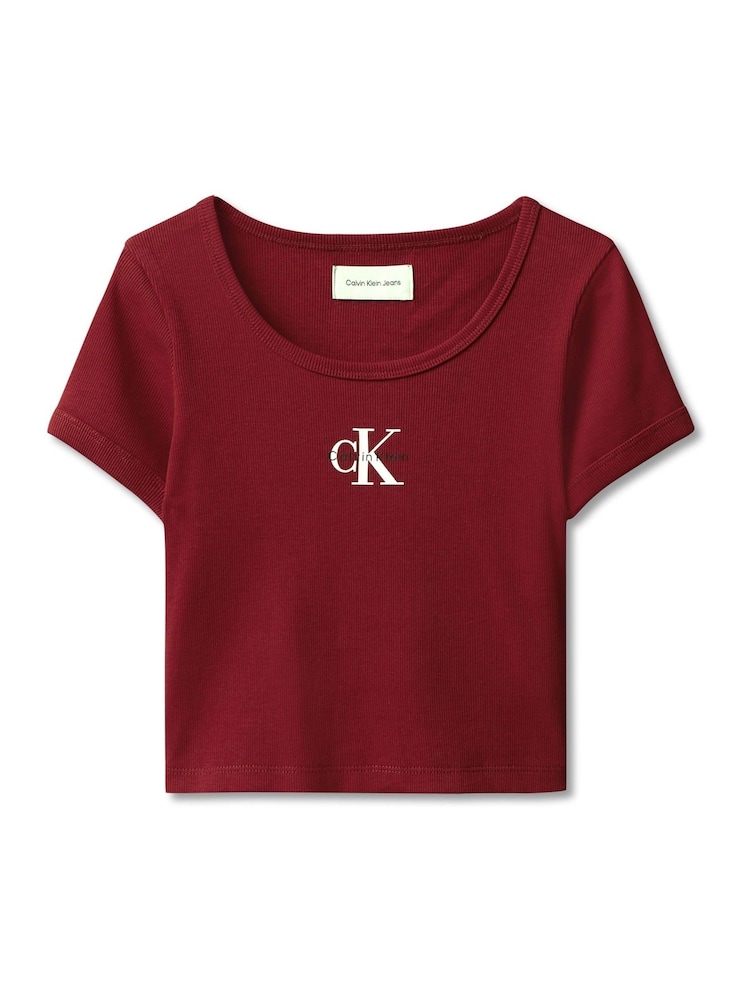 Calvin Klein Ribbed T-Shirt - Bild 6 von 6 Calvin Klein Ribbed T-Shirt - Bild 6 von 6