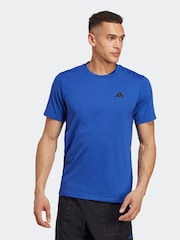 adidas Blue Train Essentials Feelready Training T-Shirt - Image 1 of 7