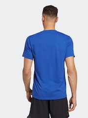adidas Blue Train Essentials Feelready Training T-Shirt - Image 3 of 7