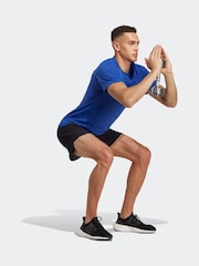 adidas Blue Train Essentials Feelready Training T-Shirt - Image 4 of 7