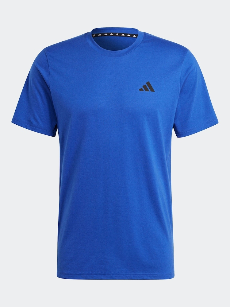 adidas Blue Train Essentials Feelready Training T-Shirt - Image 7 of 7