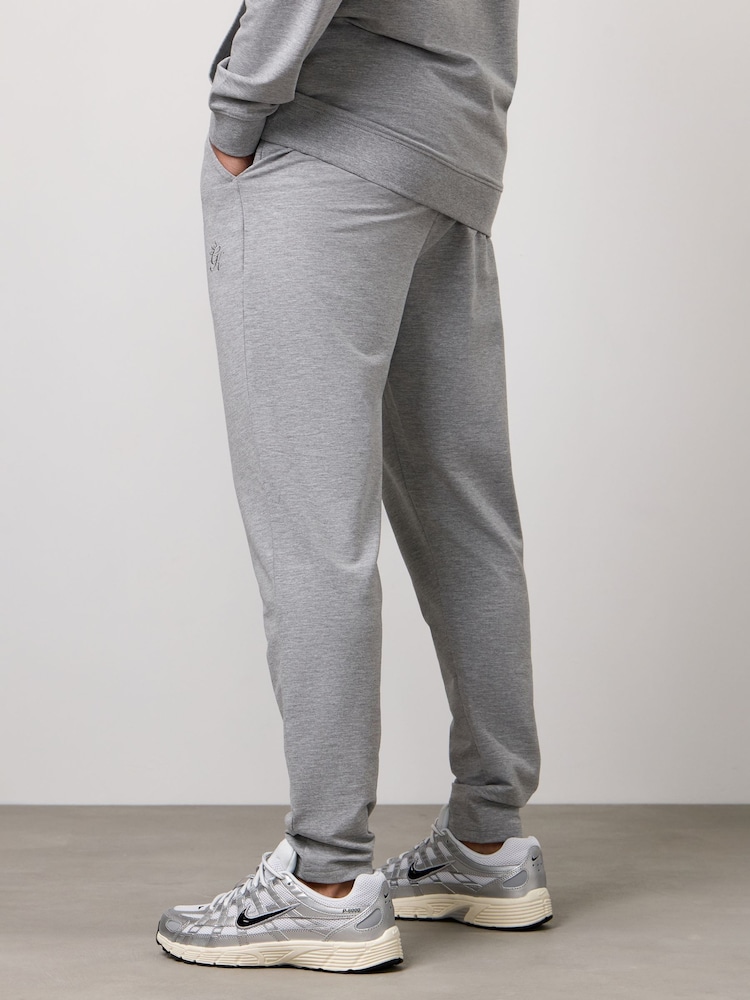 Gym King Grey Victory Loopback Joggers - Image 2 of 4 Gym King Grey Victory Loopback Joggers - Image 2 of 4