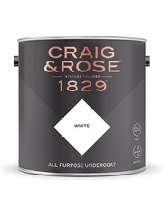 Craig & Rose White White All Purpose Undercoat 2.5L Paint - Image 2 of 2