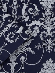 Laura Ashley Midnight Josette 10M Wallpaper - Image 1 of 4