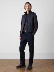 Oliver Sweeney Blue Quilted Funnel Neck Gilet - Image 3 of 4