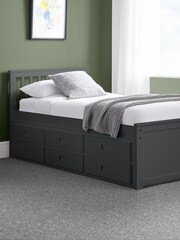 Julian Bowen Black Maisie 3 Drawer Storage Bed with Pull Out Underbed - Image 1 of 4