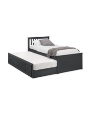 Julian Bowen Black Maisie 3 Drawer Storage Bed with Pull Out Underbed - Image 4 of 4
